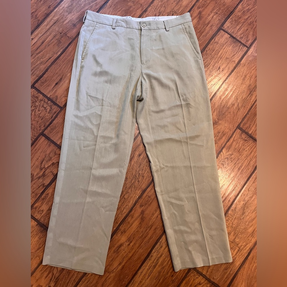 Tommy Bahama khaki dress pants men’s 36x30 Tencel Wool tan brown relaxed comfort